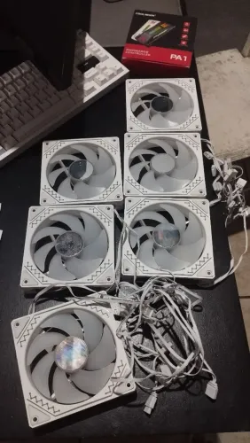 6 Fans Teucer Prism e controladora Coolmoon