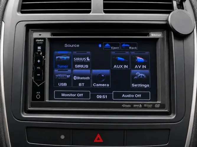 Central multimídia Clarion VX401 2 DIN com Bluetooth, DVD, câmera de ré e chicote