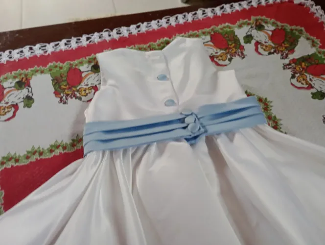 Vestido festa infantil de cetim