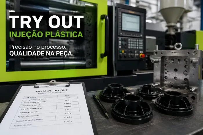 tray out injeção plástica