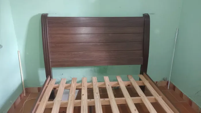 Cama casal ,1,38. Ripado