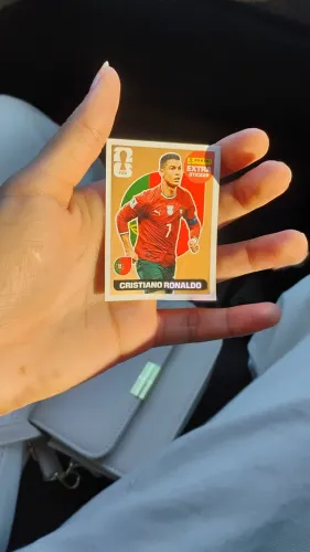 FIGURINHA EXTRA STICKER CRISTIANO RONALDO BRONZE COPA ORIGINAL