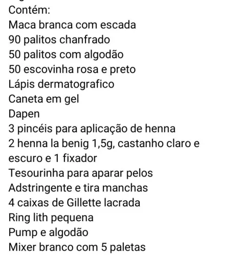 Kit designer de sobrancelhas iniciante