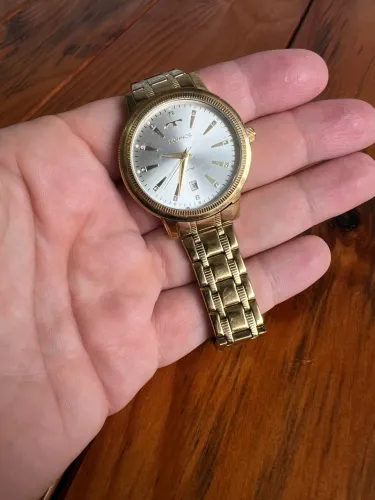 Relógio Technos Dourado - Elegante e em Ótimo Estado