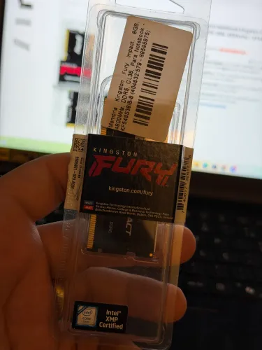 Memória ram kingston 8gb notebook 4800mhz