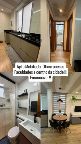 Apto mobiliado /Ótimo Acesso Faculdades e centro da cidade ..