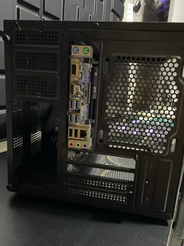 GABINETE AQUÁRIO + PLACA MÃE 