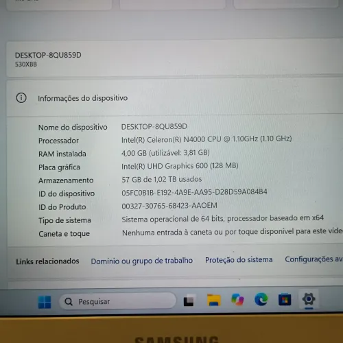 Notebook Samsung