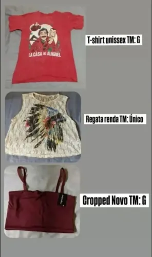 Lote de roupas G contendo 6 peças