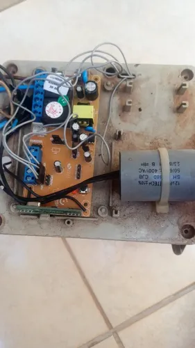 Placa de motor de portão de elevação