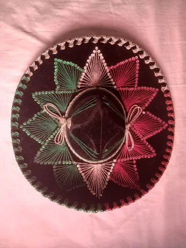 Sombrero Mexicano Original Salazar Yepez - Bordado a Mão (Importado)