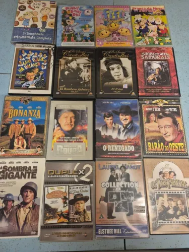 Lote 16 dvds, filmes e infantis