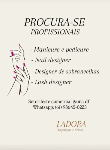 Procura-se profissionais da área da beleza com experiência.