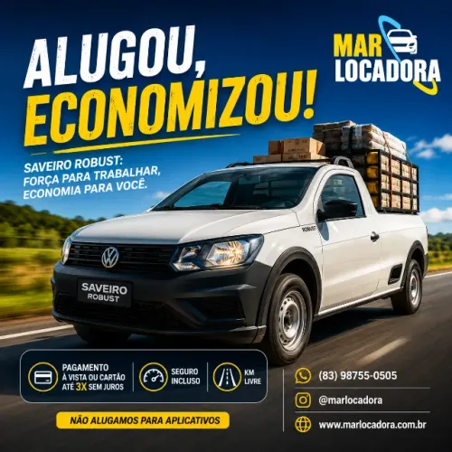 Aluguel de pick-up Saveiro ou Strada