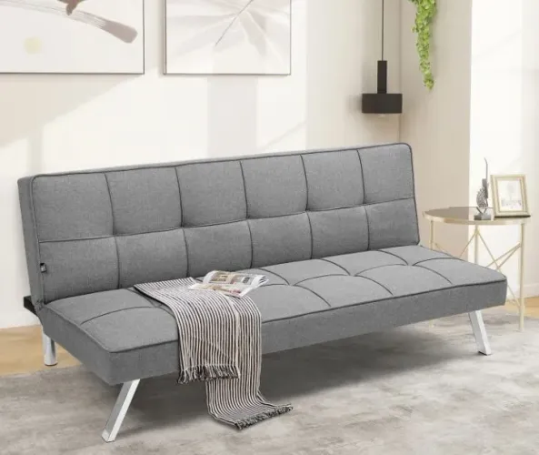 SOFÁ CAMA  3 LUGARES CINZA BA CAIXA