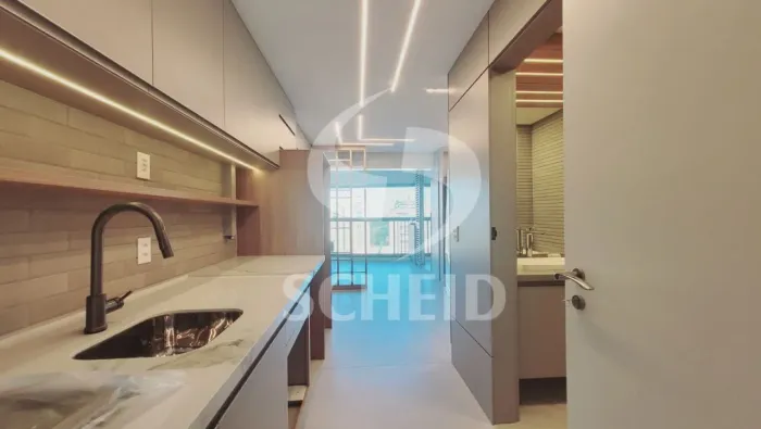 Apartamento á Venda no Brooklin com 46m², 1 quarto sendo 1 suíte, 1 vaga.