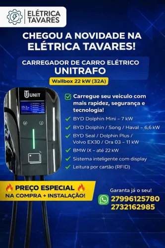 Carregador para carro elétrico 