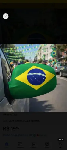 Capa para retrovisor Brasil 