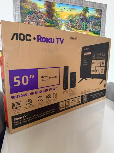 Smart TV AOC 50" - LACRADA COM NF (1 ano garantia)