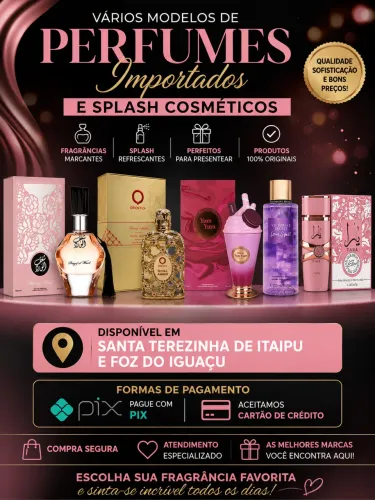 Perfumes e cosméticos importado