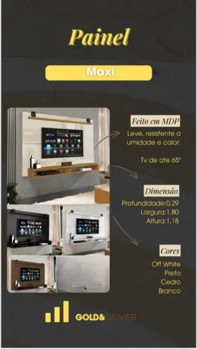 Painel para TV até 65 polegadas