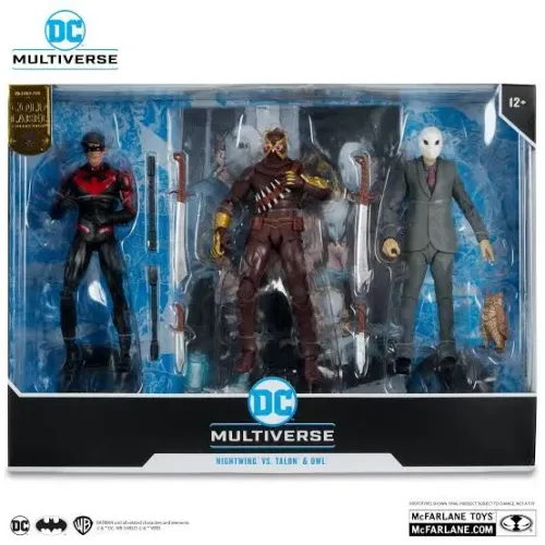 McFarlane Nightwing vs Talon & Owl (Batman: The Court of Owls) 3-pack Gold Label