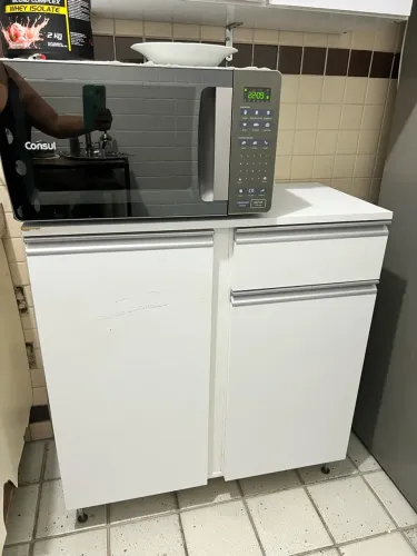 Móvel cozinha com gaveta e duas portas