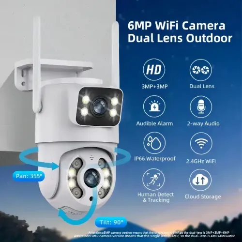 Camera Segurança Ip A31 App Icsee Noturna Prova D'agua (Lente Dupla)