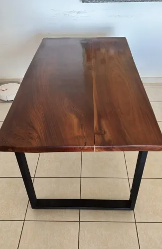 Mesa de Madeira de Angico + 6 Cadeiras