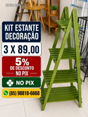 KIT ESTANTE DECORAÇAO, RETIRADA, ENCANTADA - EUSEBIO