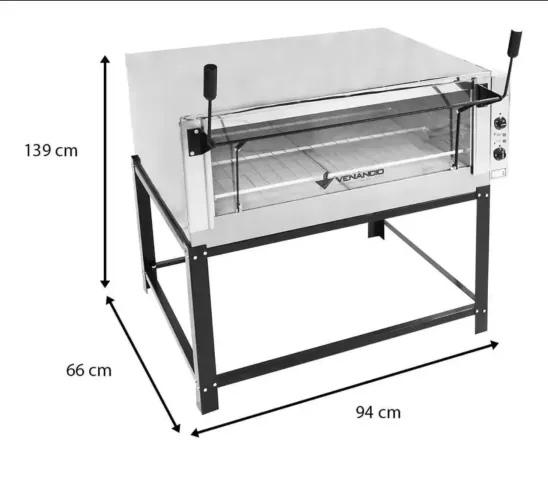 Forno elétrico Venâncio de pedra 