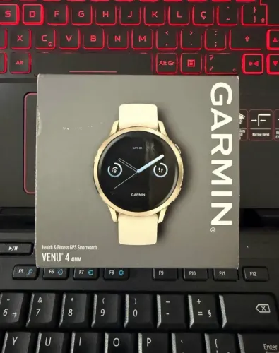 Garmin Venu 4 Gold Lunar 41mm NOVO