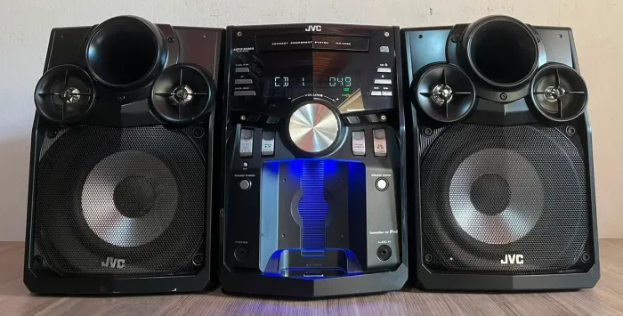 Mini System Jvc Mx-Kc38 220 Rms Aiwa Philips Leia Descrição