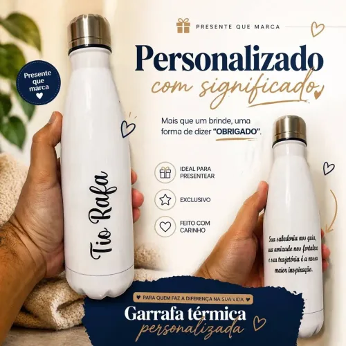 Garrafa térmica personalizada