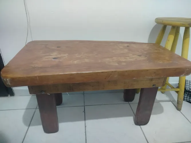 Mesa de cento madeira rústica