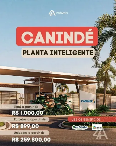 (Vende-se) CANINDÉ - Casa com 2 dormitórios, 45 m² por R$ 259.800 - Cidade Jardim - Porto