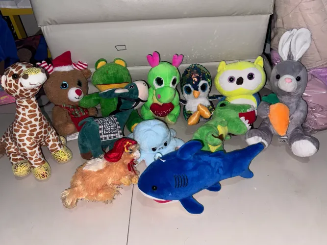 Kit de pelúcias fofinhas
