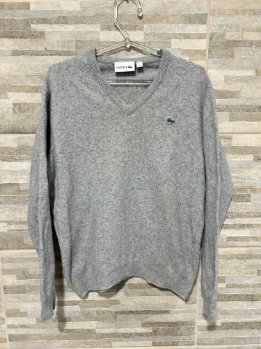 Cashmere suéter cinza Lacoste 6