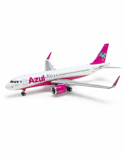Miniatura Avião A320neo da Azul - Escala 1:400 - Phoenix Models