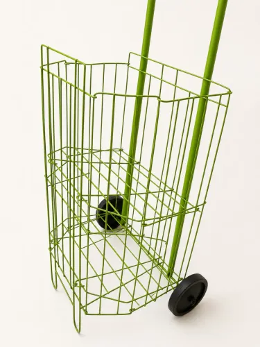 Fruteira Metal Aramado Verde - Super Conservada