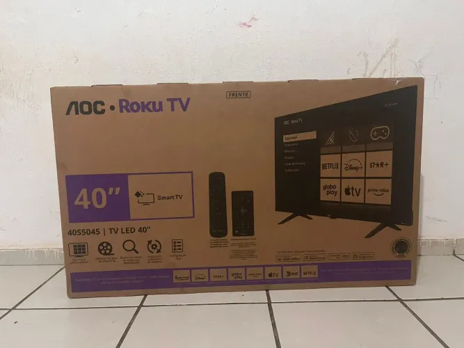 TV AOC 40 POLEGADAS LACRADA COM NOTA 