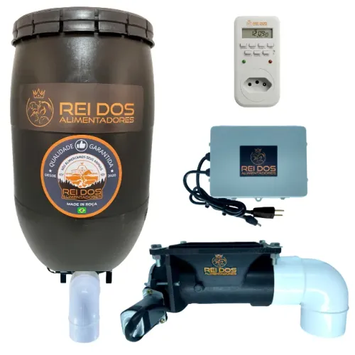 Alimentador Automático 30L p/ Galinha, Peixe, Cavalo, Cachorro, Porco c/ Timer Convenciona