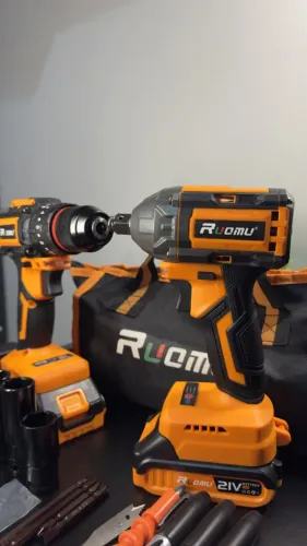 Kit Chave de Impacto + Parafusadeira 21V com Acessórios COMPLETO | LACRADO