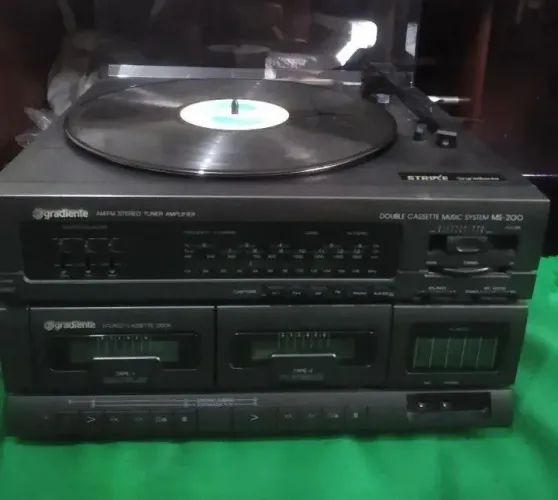Toca disco gradiente ms-200 impecável 