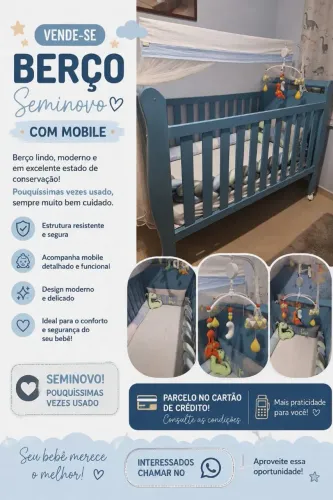 Berço Menino Azul
