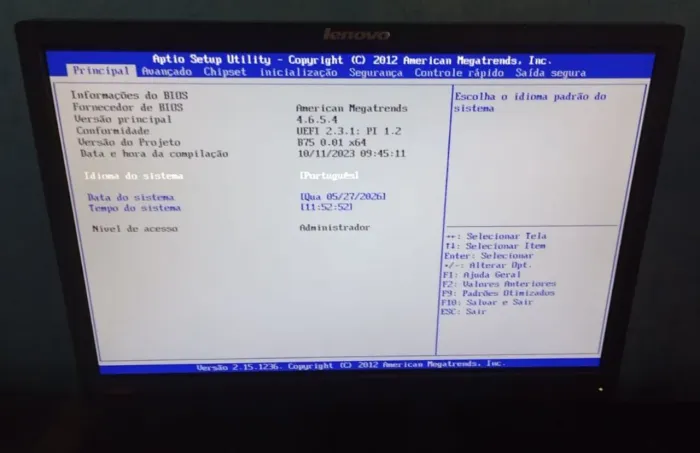 Monitor lenovo