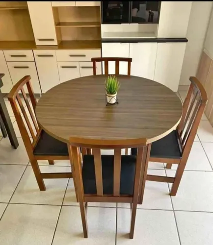- Vendo "Mesa Redonda 4 Cadeiras Madeira Eucalipto _Novas De Fabrica