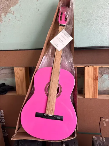Violão Rosa Aço Michael Lindo! Mostruário