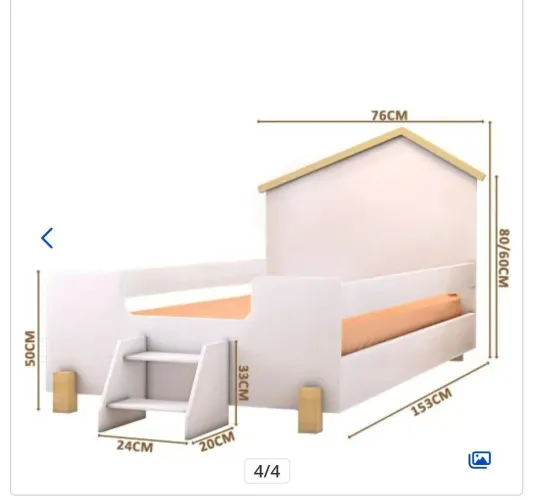 Cama solteiro infantil 