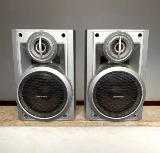 Par Caixa Panasonic Acústica 3 Ohms Radio Som Antiga
